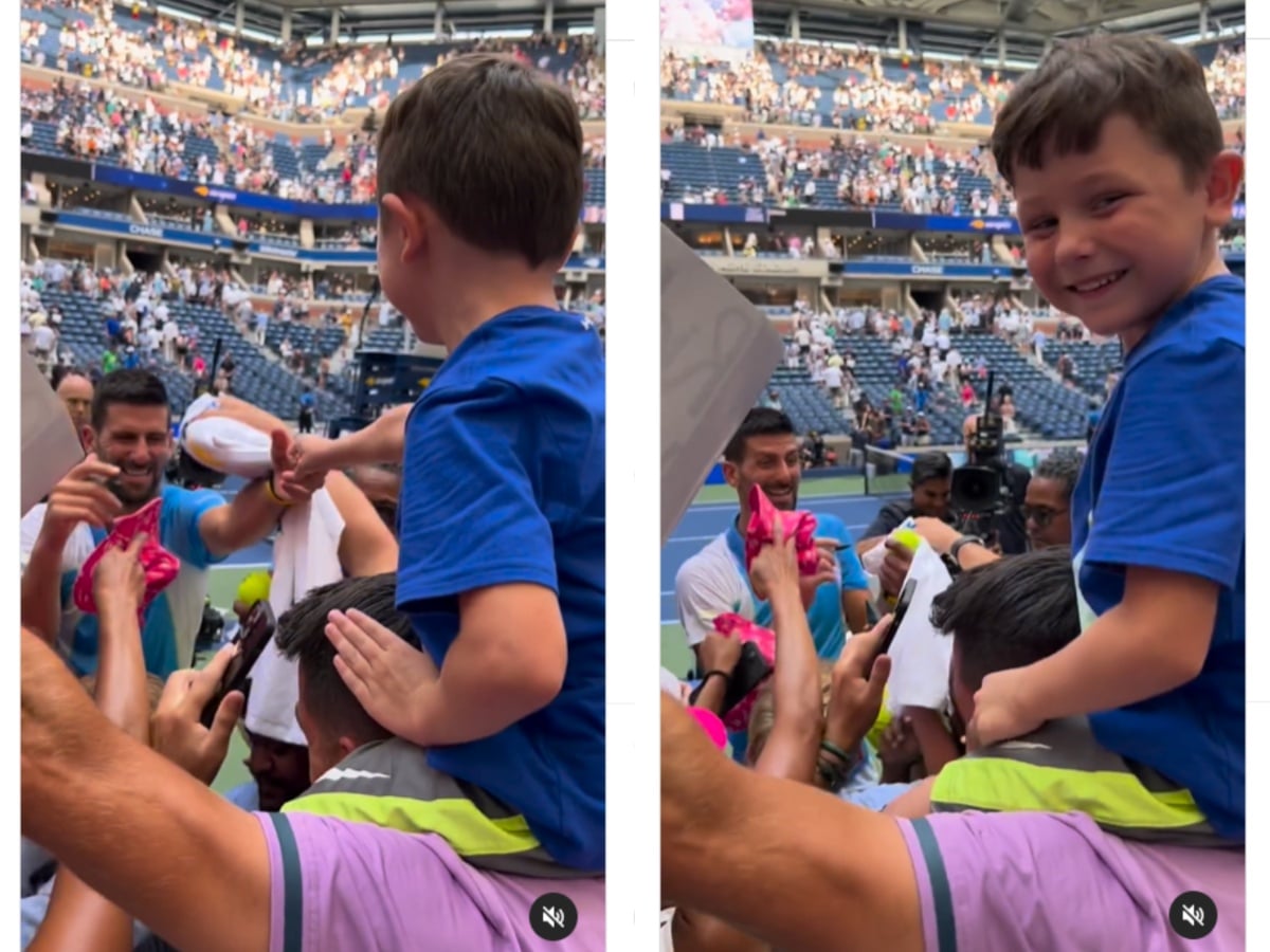 WATCH: Novak Djokovic shakes a young fans’ hand with an ‘infectious’ smile after beating Taylor Fritz at US Open