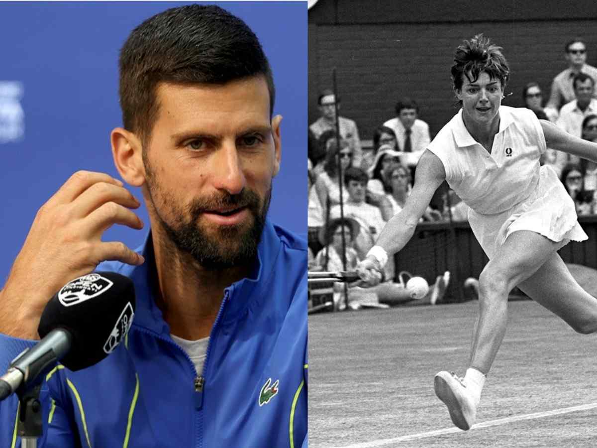 Novak Djokovic and Margaret Court. (credits: Kuwait Times, The Guardian)