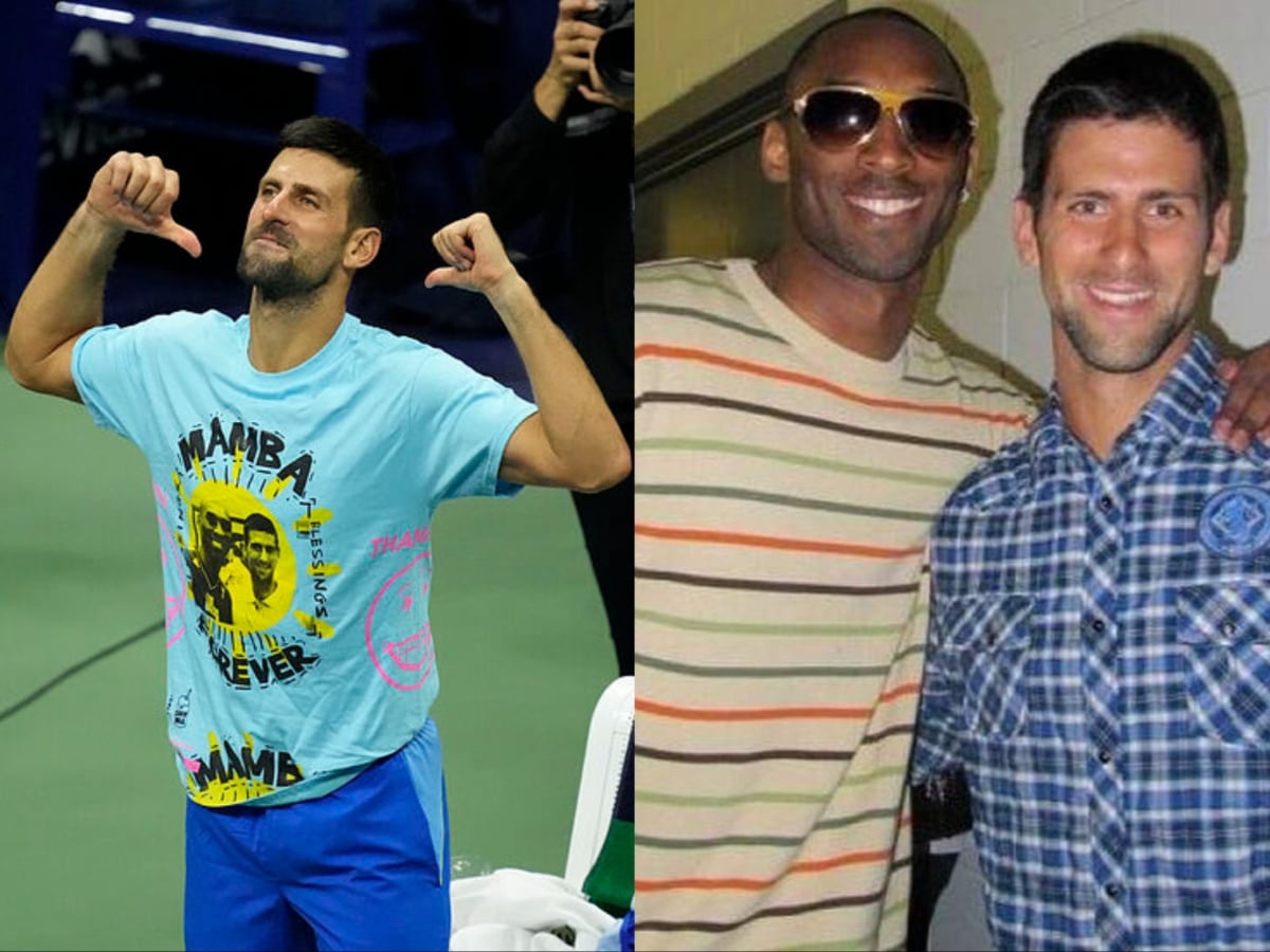 Novak Djokovic pays a heartfelt ode to Kobe Bryant by recalling how the Lakers legend helped him during tough times