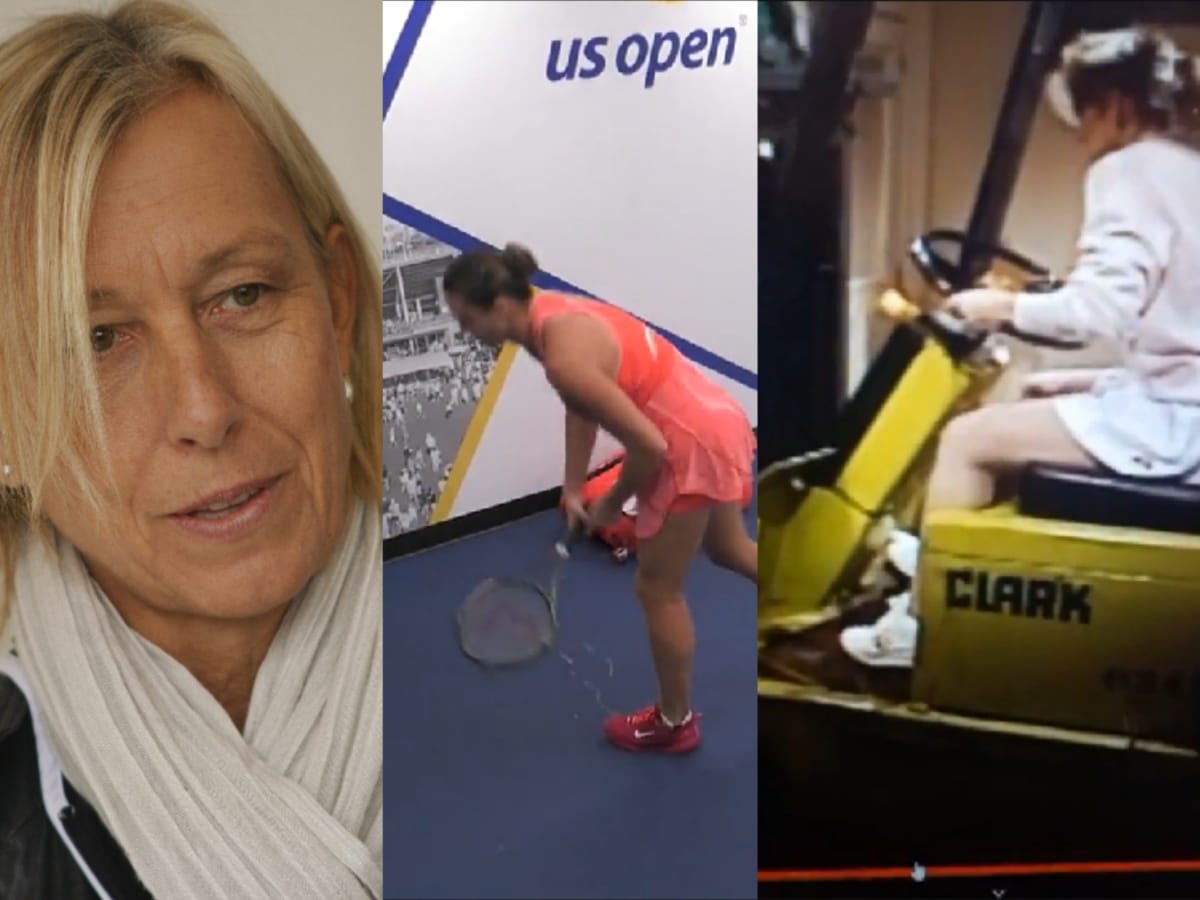 Martina Navratilova recalls Chris Evert’s ‘brilliant performance’ of locker room outburst following 1982 Wimbledon loss after Aryna Sabalenka’s racket-smashing clip goes viral