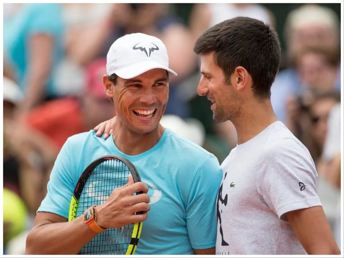 Rafael Nadal and Novak Djokovic