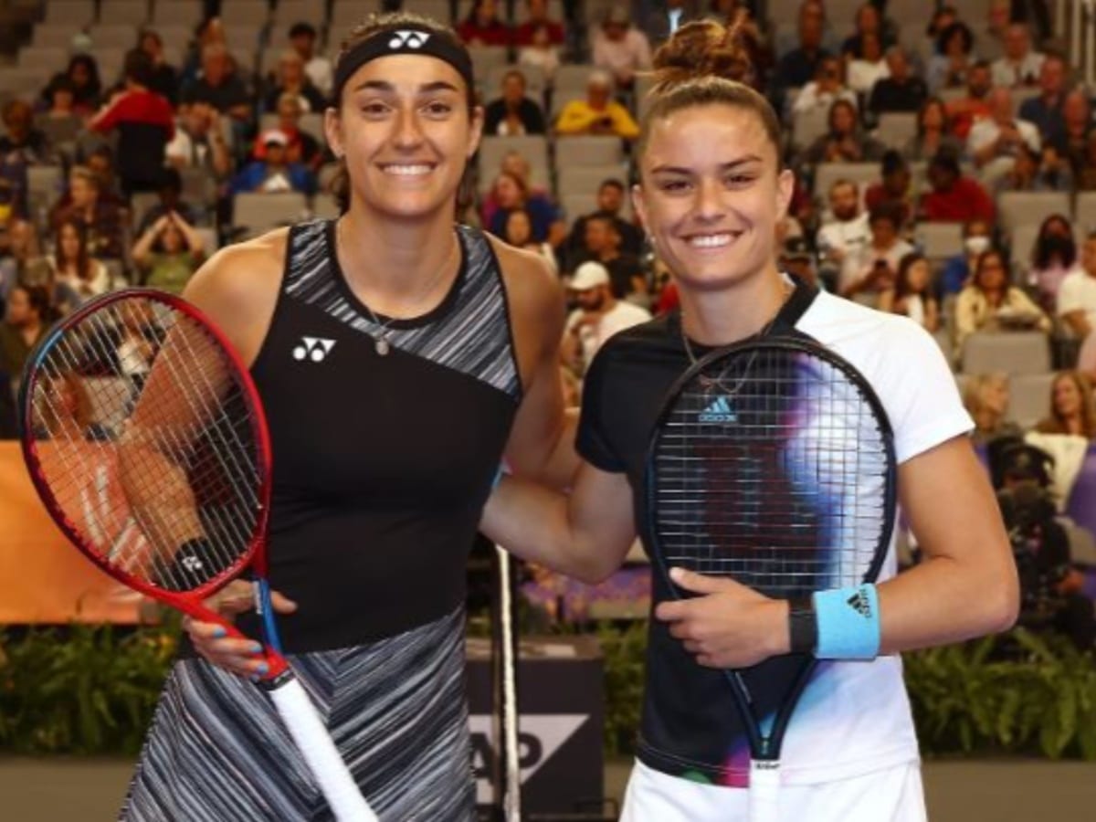 Caroline Garcia and Maria Sakkari (Credits: Free Betting Tips)