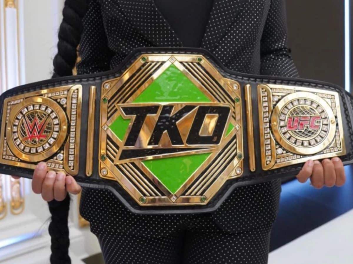 Custom Championship unveiled at the UFCXWWE merger