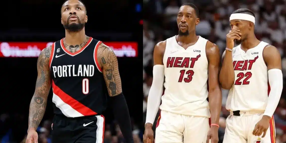 “Joke of a franchise” – Blazers demanded Heat to give up Jimmy Butler or Bam Adebayo for Damian Lillard, NBA fans RIDICULE team