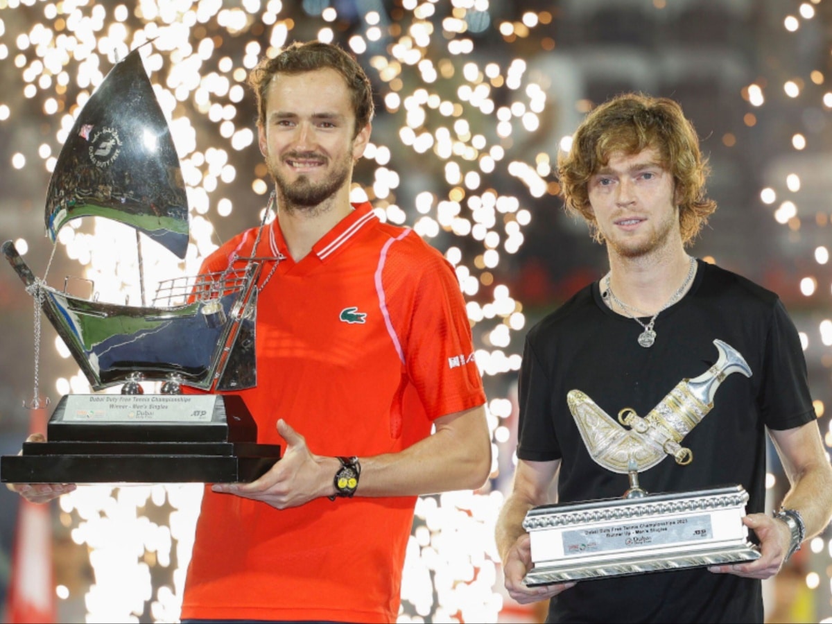 Daniil Medvedev and Andrey Rublev