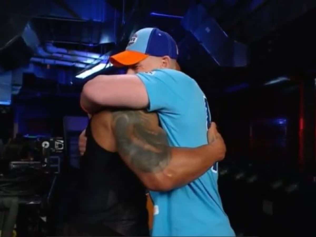 John Cena reacts for the first time after burying the hatchet with Dwayne The Rock Johnson on WWE SmackDown