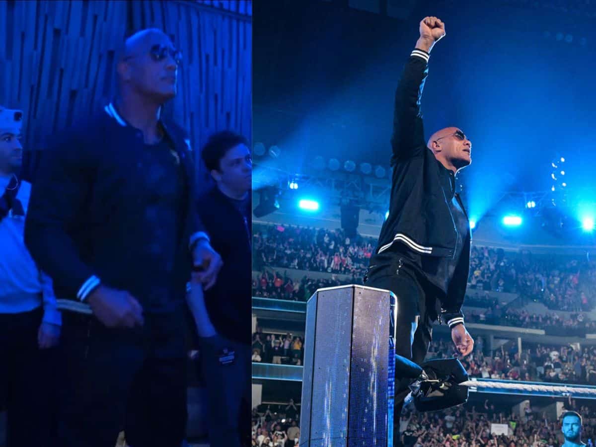 WATCH: What Dwayne The Rock Johnson was doing moments before his WWE return on SmackDown