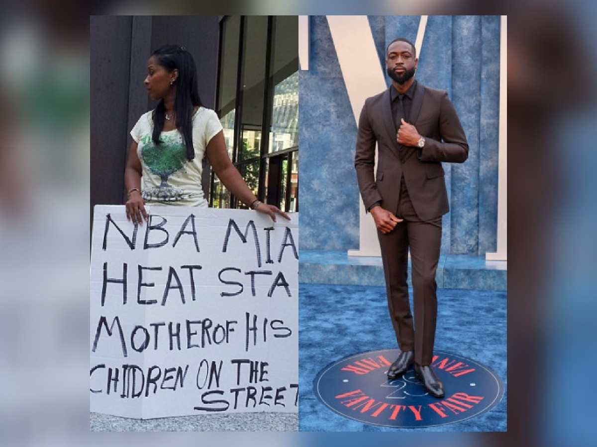 “Mother of his children on the streets” – Dwyane Wade’s ex-wife publicly HUMILIATED Heat superstar by protesting on sidewalk days before $5 million settlement