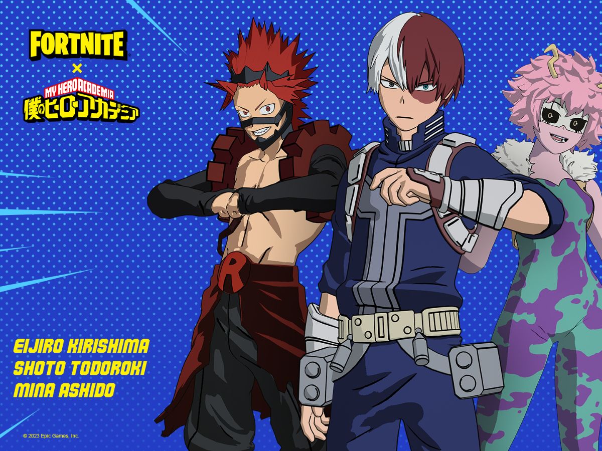 Fortnite x My Hero Academia Wave 2: Shoto Todoroki, Eijiro Kirishima and Mina Ashido join the battle royale with the v26.10 update