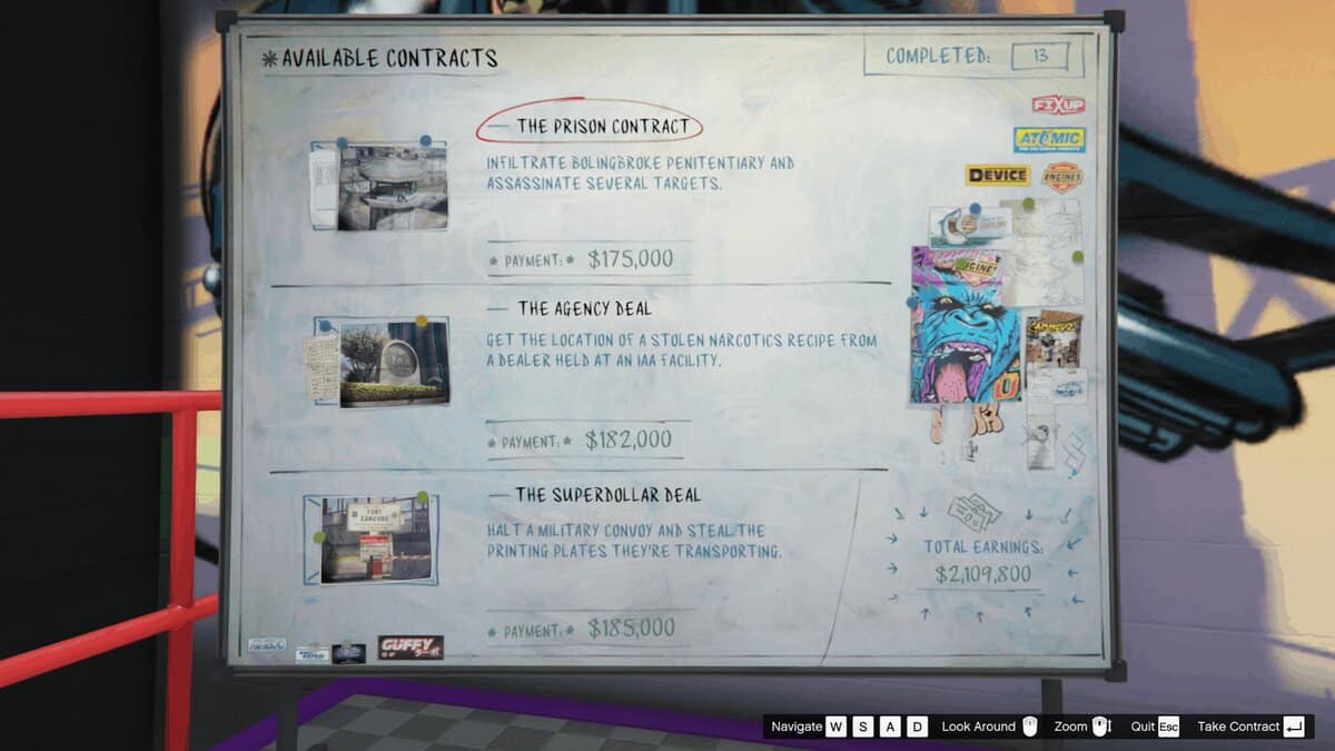 GTA Online Auto Shop Contracts