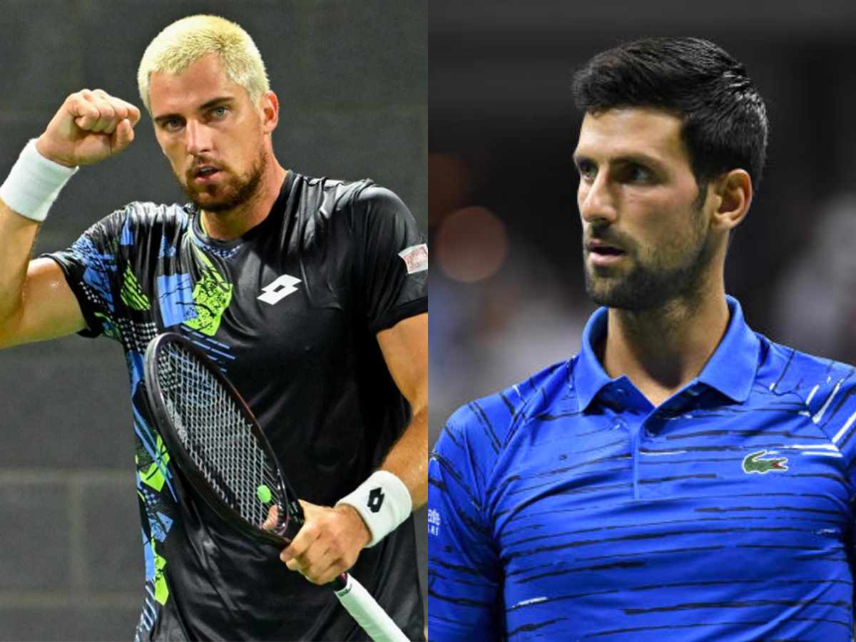 Borna Gojo (L), Novak Djokovic (R) (Sources: US Open, Yahoo Sport UK)