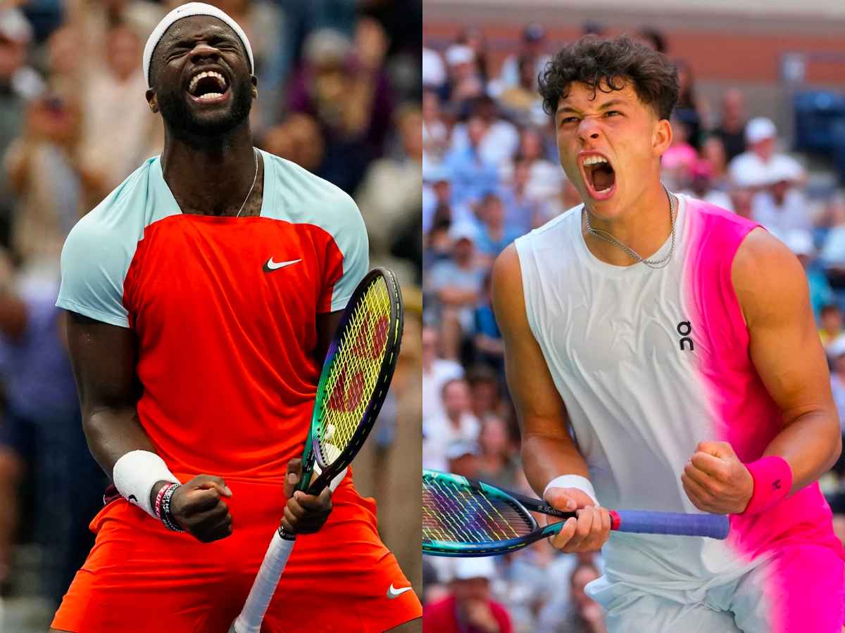 Frances Tiafoe (L), Ben Shelton (R)