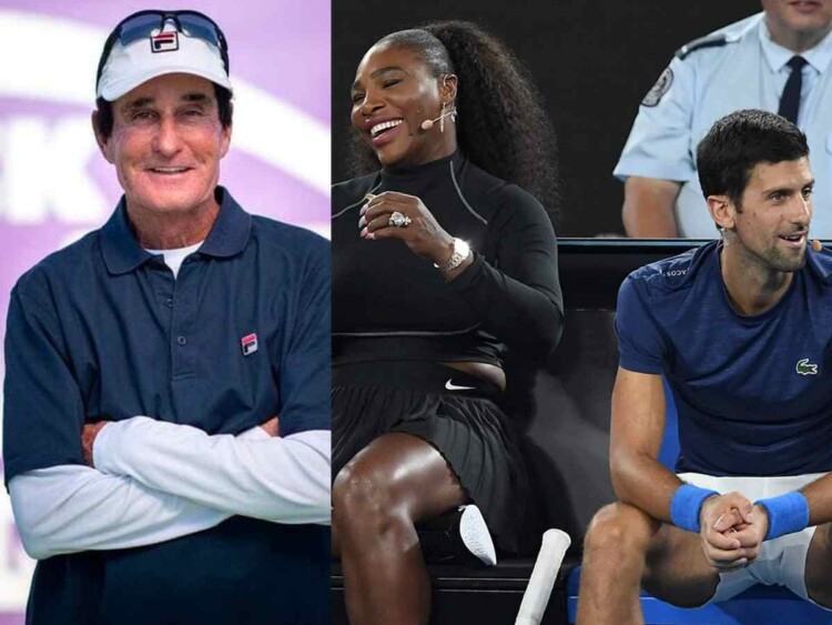 Rick Macci (L), Novak Djokovic and Serena Williams (R) (Sources: Glorious Sport, NY Times)