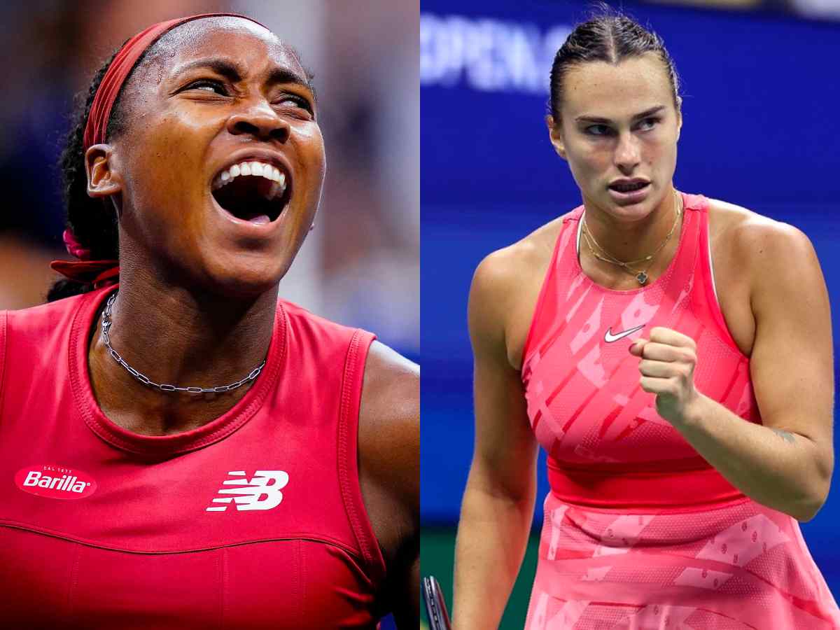 Coco Gauff (L), Aryna Sabalenka (R) 