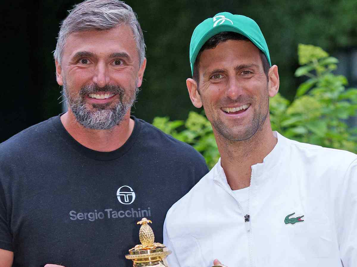 Goran Ivanisevic and Novak Djokovic 