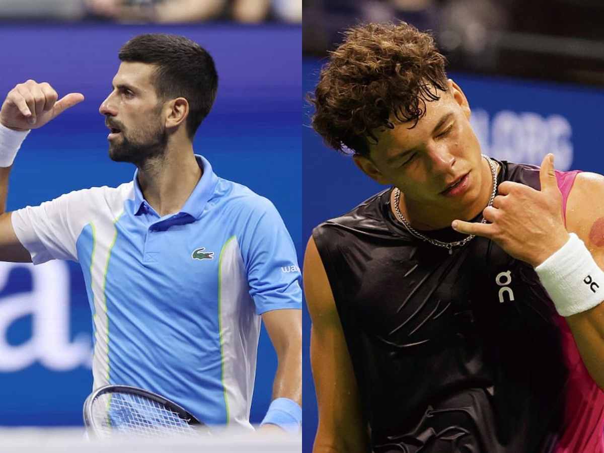 Novak Djokovic (L), Ben Shelton (R) (Sources: US Open, Tribune)