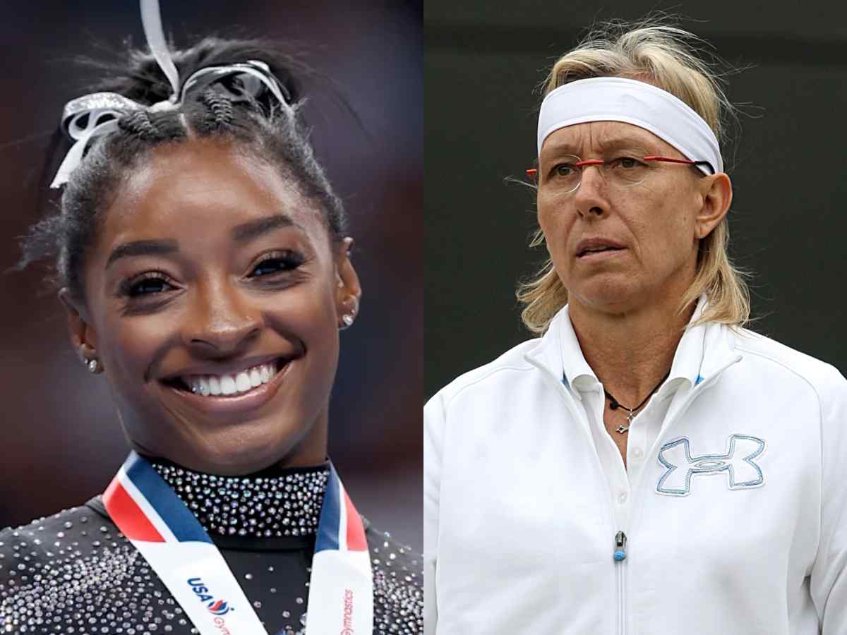 Martina Navratilova claims Simone Biles won’t get on the podium if she competes against men in attempt to explain her opinion on trans athletes