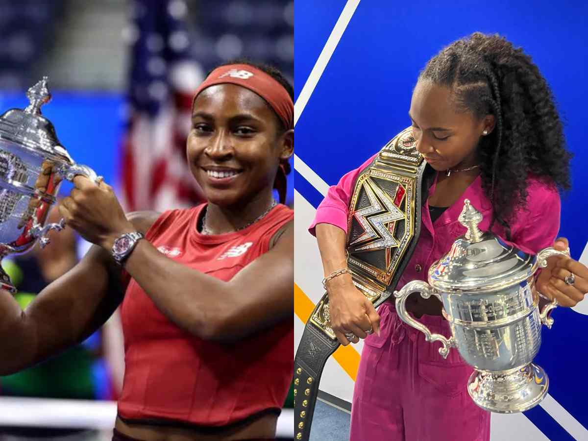 “Belt goes hard,” Coco Gauff poses with WWE Championship belt along with her US Open title in beautiful pink ‘Barbie’ outfit