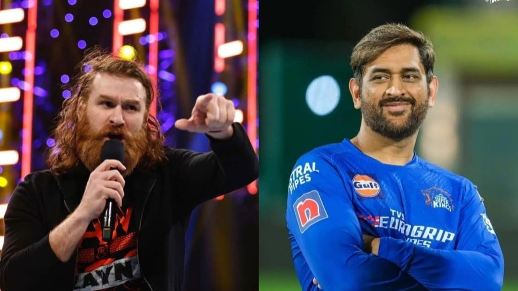 Sami Zayn and MS Dhoni 