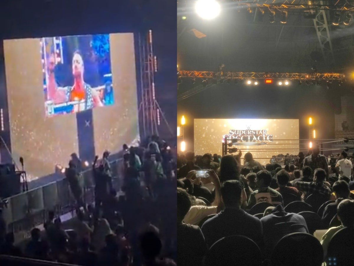 WATCH: LA Knight receives a thunderous reaction from the Indian fans at Superstar Spectacle despite not being on the show