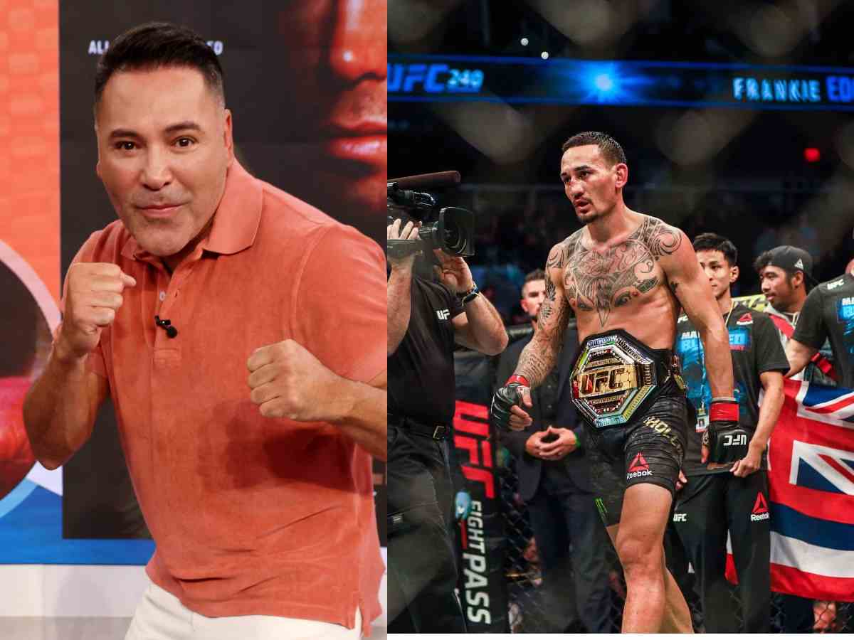 “Boy back on booger sugar or something” – Oscar De La Hoya trolled by UFC star Max Holloway and fans after picking Terence Crawford to beat Canelo Alvarez