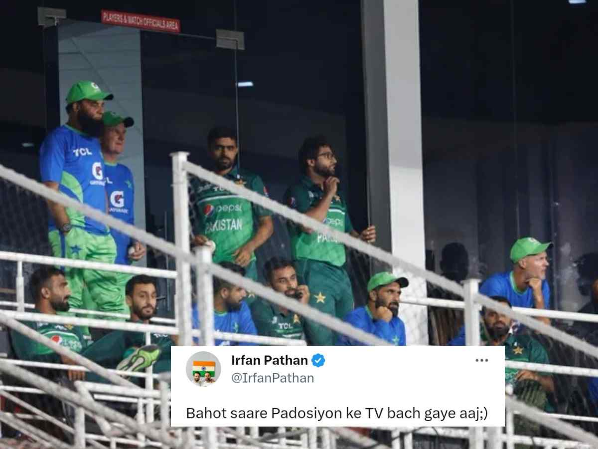 “TV tootne se bache ab final mai dekhte hai”- Indian fans roast Pakistan after match against India comes to disappointing end due to RAIN