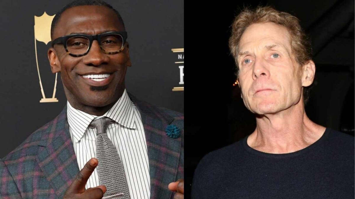 Shannon Sharpe (L) and Skip Bayless (R)