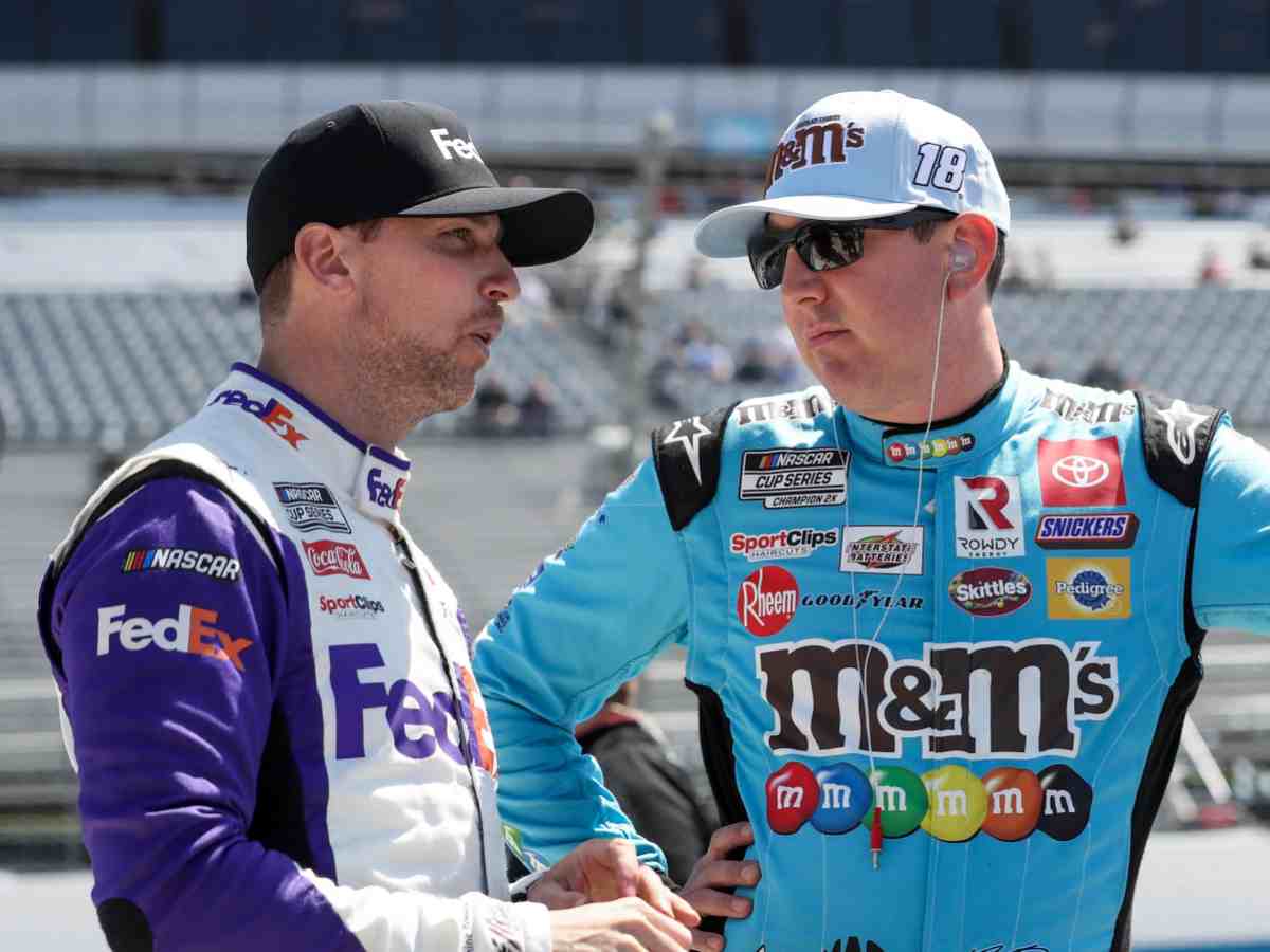 Denny Hamlin and Kyle Busch