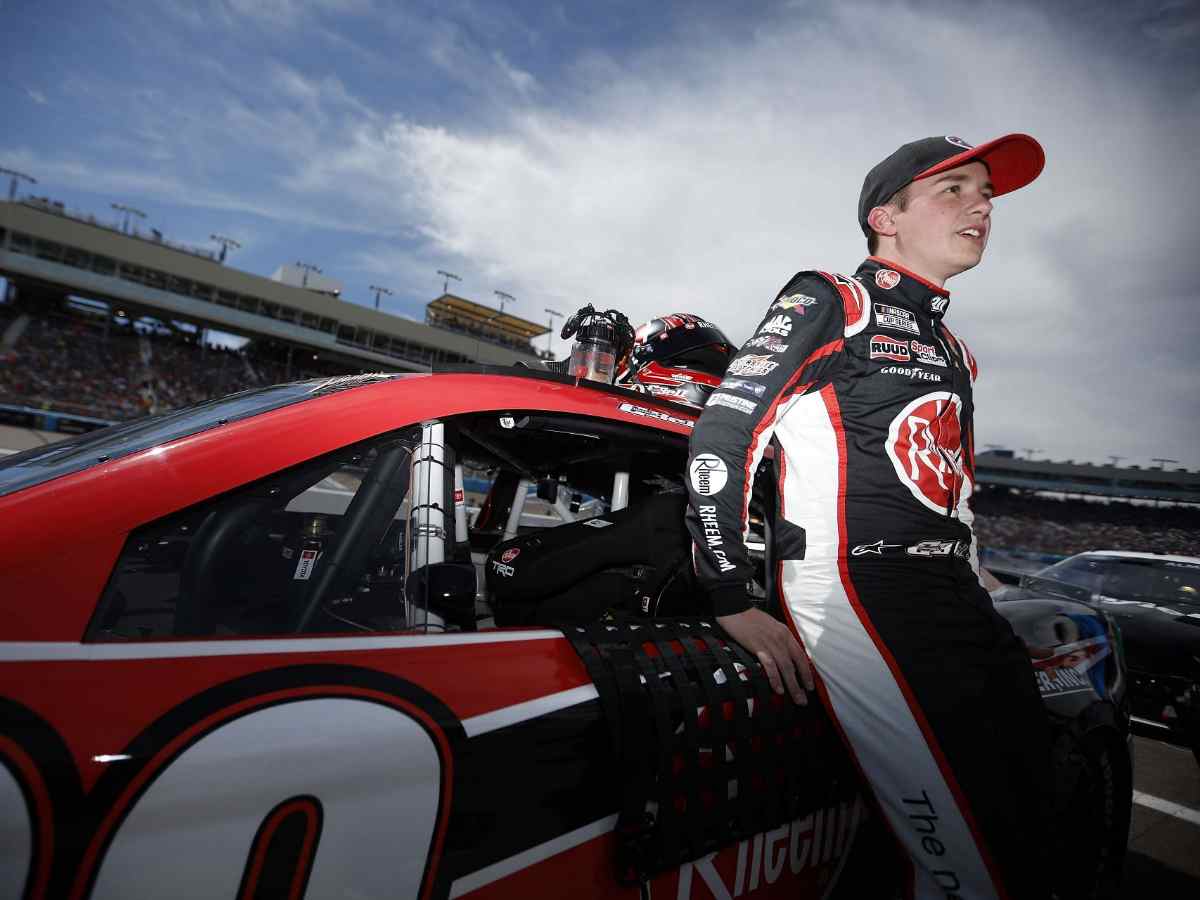 Christopher Bell with his car