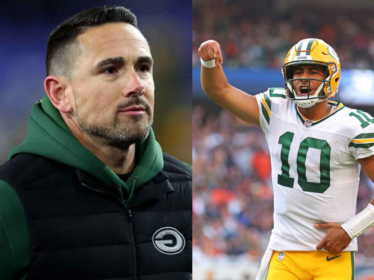 Matt LaFleur (L) and Jordan Love (R)