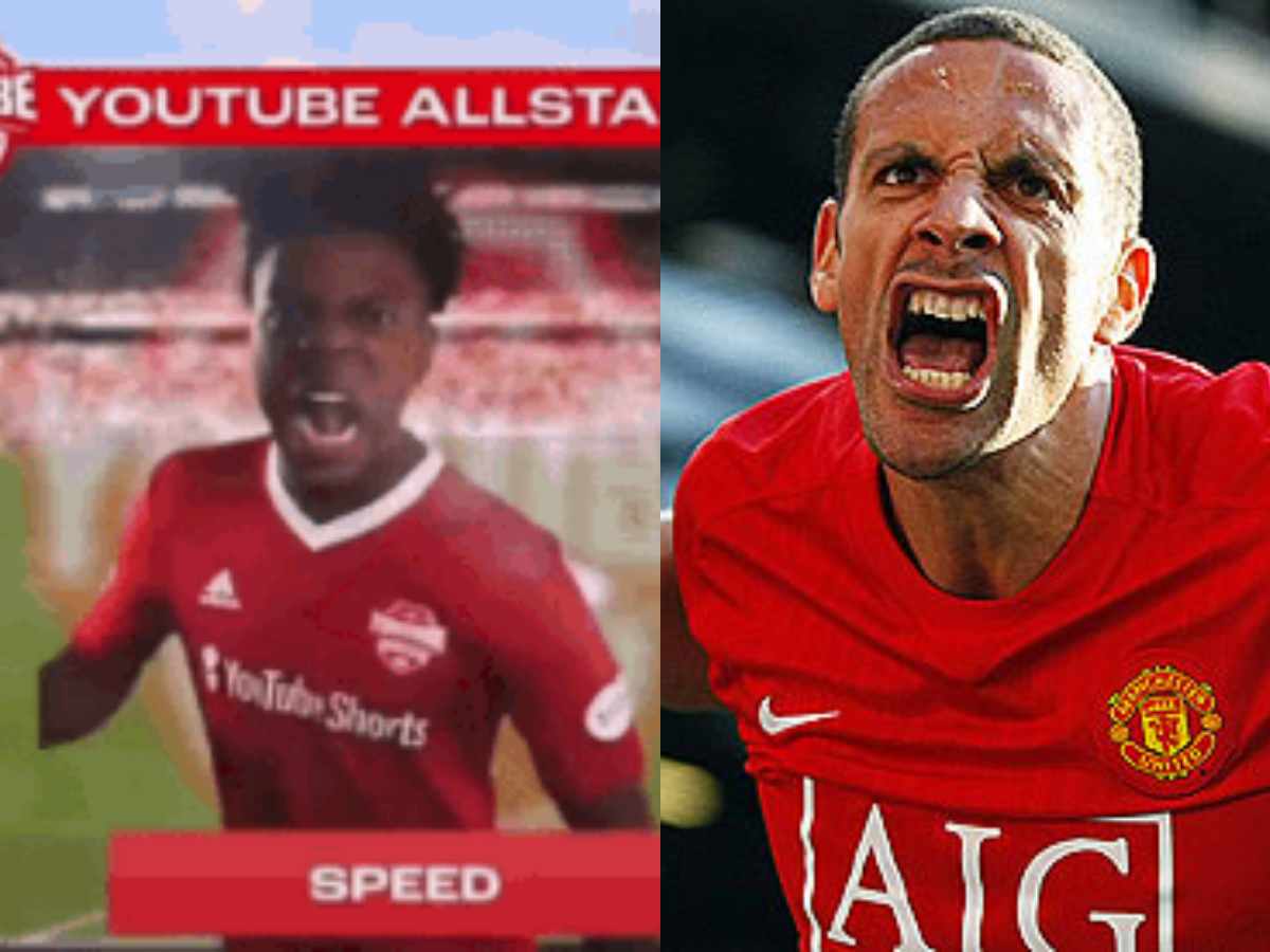 WATCH: Manchester United legend Rio Ferdinand barking with YouTuber IshowSpeed while reacting to a Sideman FC Charity match goal