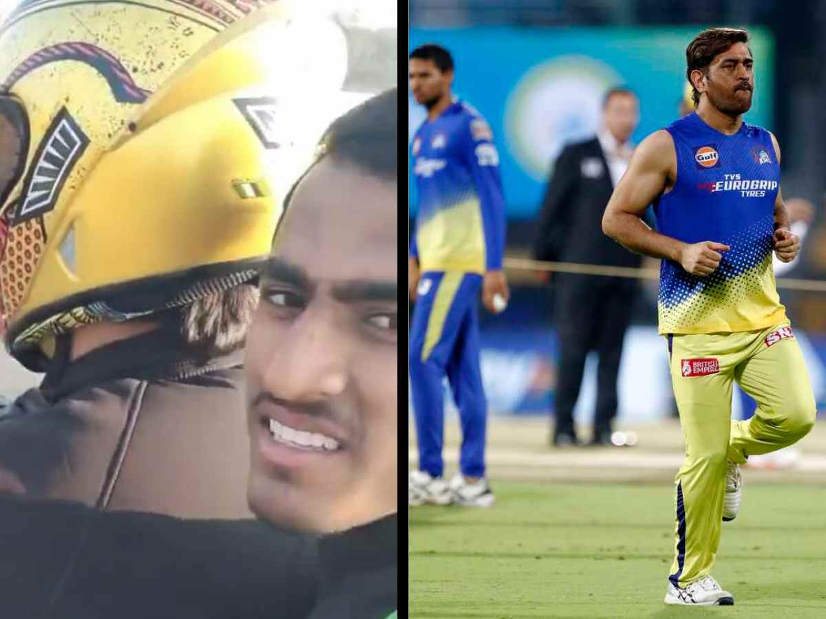 WATCH: “Liftendra Singh Dhoni”- Netizens react to a clip of MS Dhoni giving a lift to a young cricketer