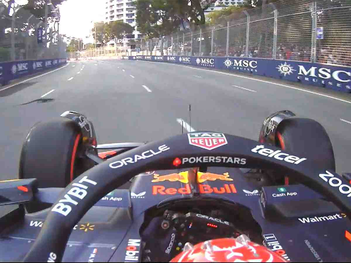 WATCH: Singapore GP free practice is interrupted by a lizard which Max Verstappen’s engineer calls ‘Godzilla’s kid’