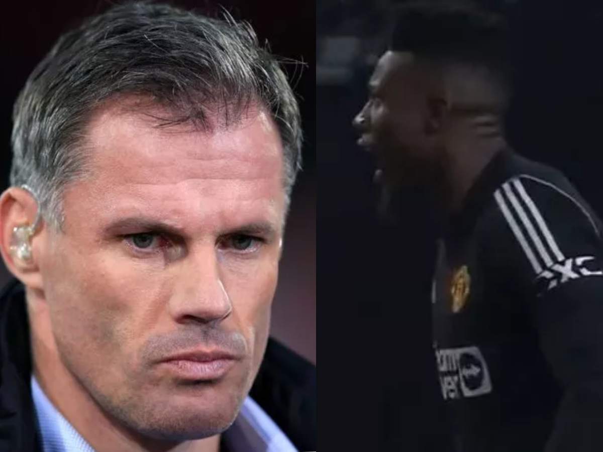 Jamie Carragher SLAMS Andre Onana for outburst towards ‘broken’ Harry Maguire during pre-season, says it was a disgrace