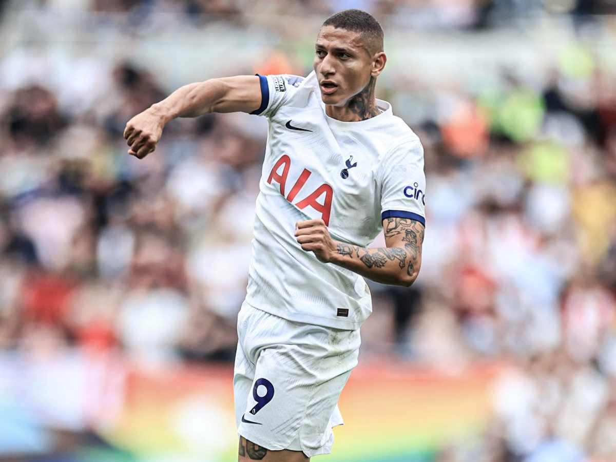 Richarlison after winning the game for Tottenham. 