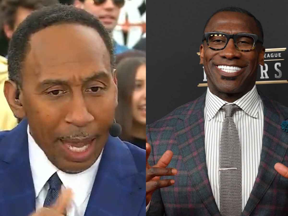 Stephen A Smith (L) and Shannon Sharpe (R)