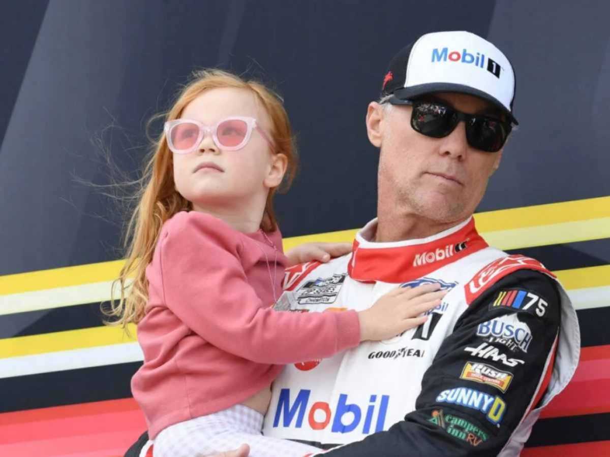 Kevin Harvick with his daughter, Piper Harvick