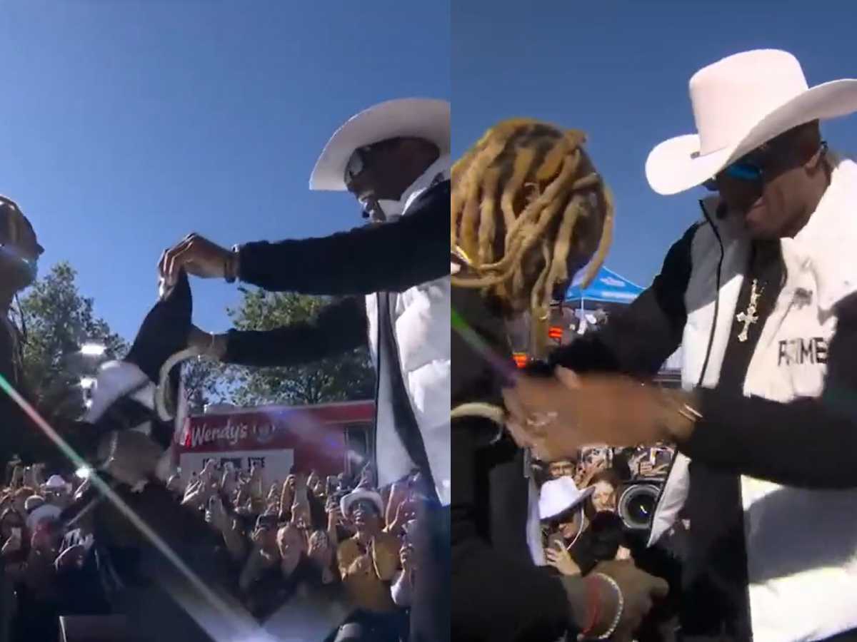 WATCH: Lil Wayne brings Colorado Buffaloes out of the tunnel to face CSU hours after being presented his own jersey by Deion Sanders