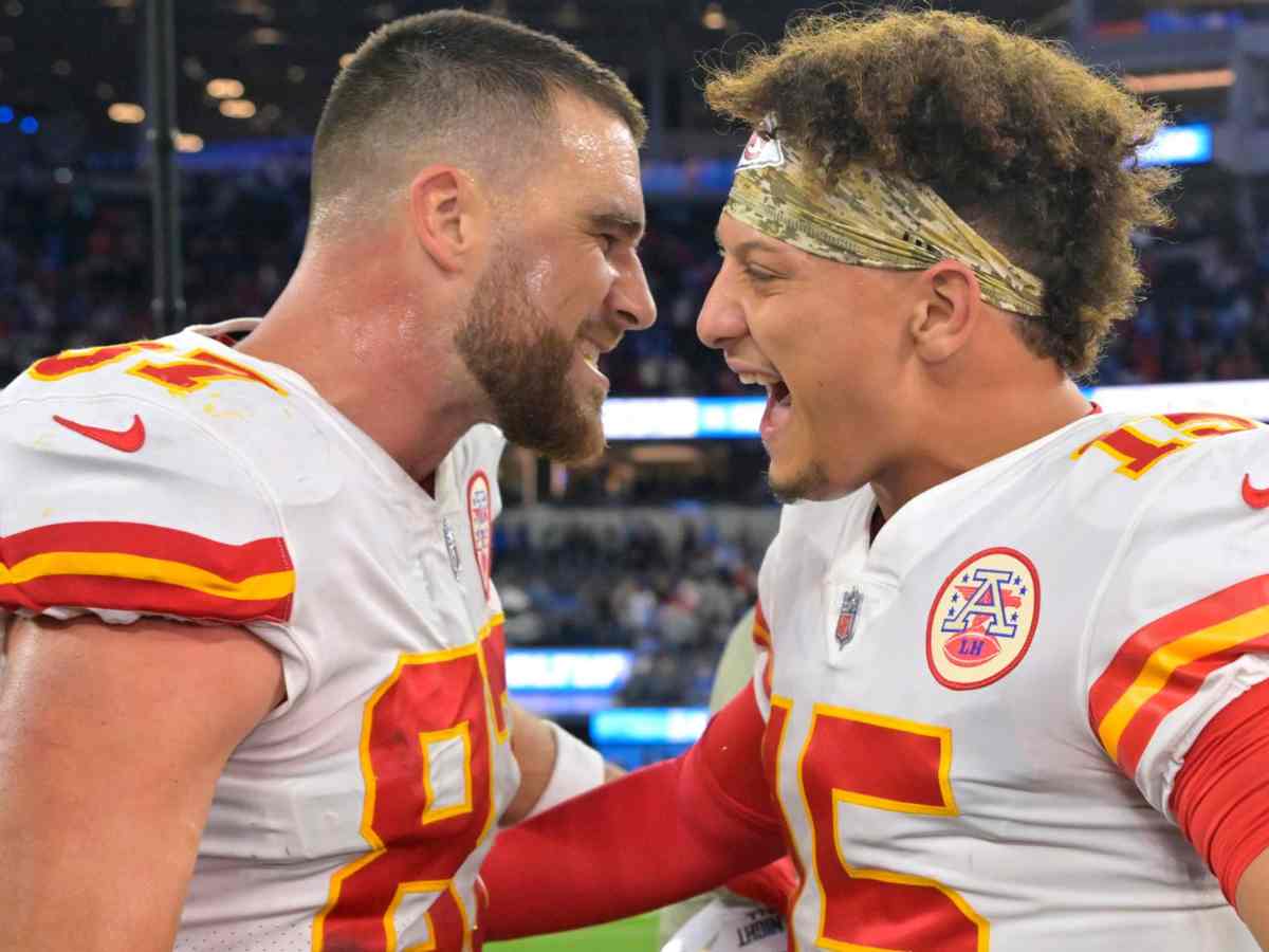 Travis Kelce and Patrick Mahomes 