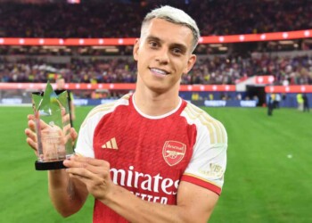 Leandro Trossard for Arsenal.