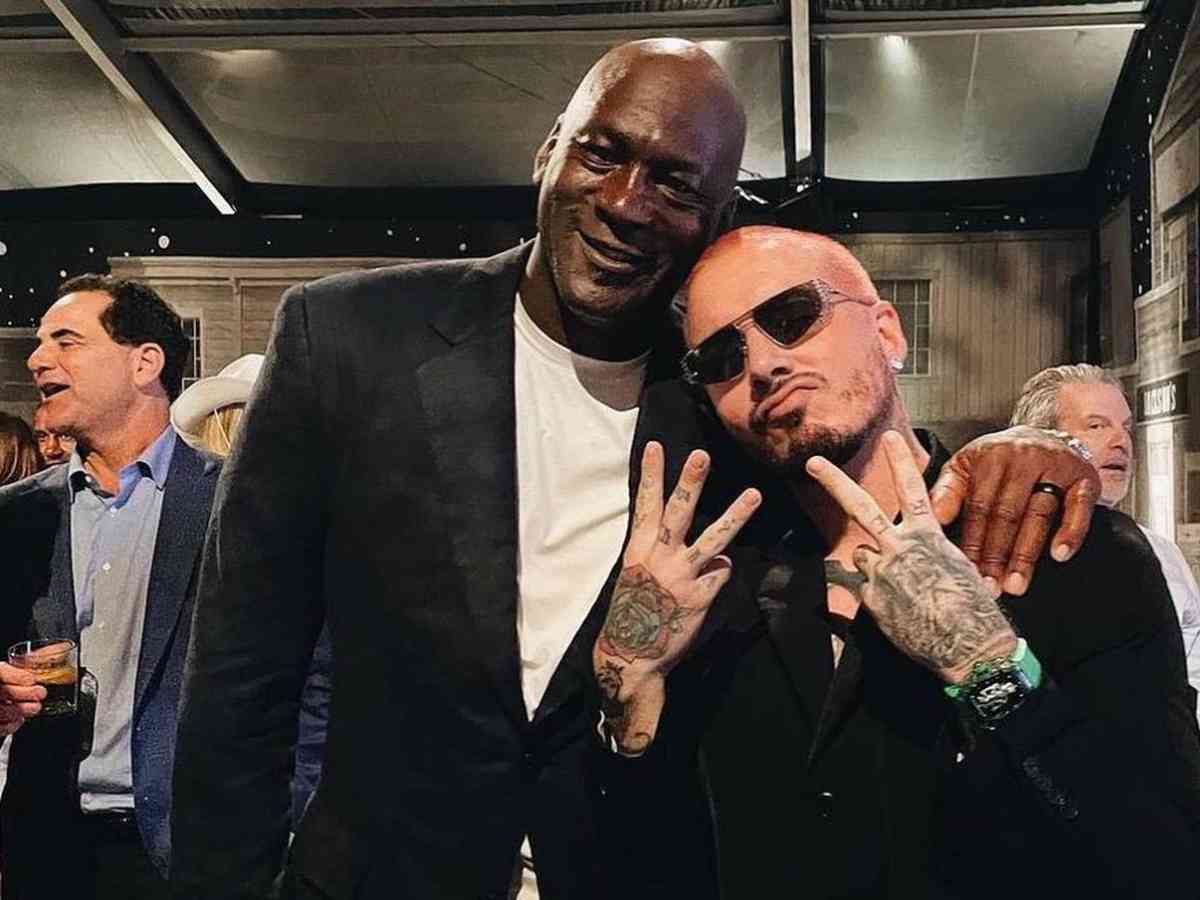 Michael Jordan and J Balvin