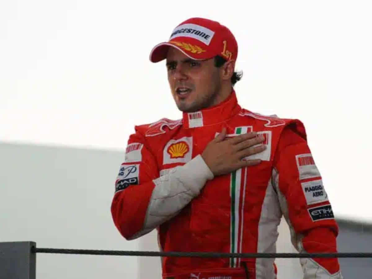 Felipe Massa as a Ferrari driver in 2008.