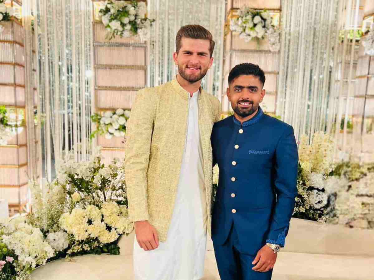 Babar Azam goes to Shaheen Afridi’s wedding reception while rumors of their rifts spread around 