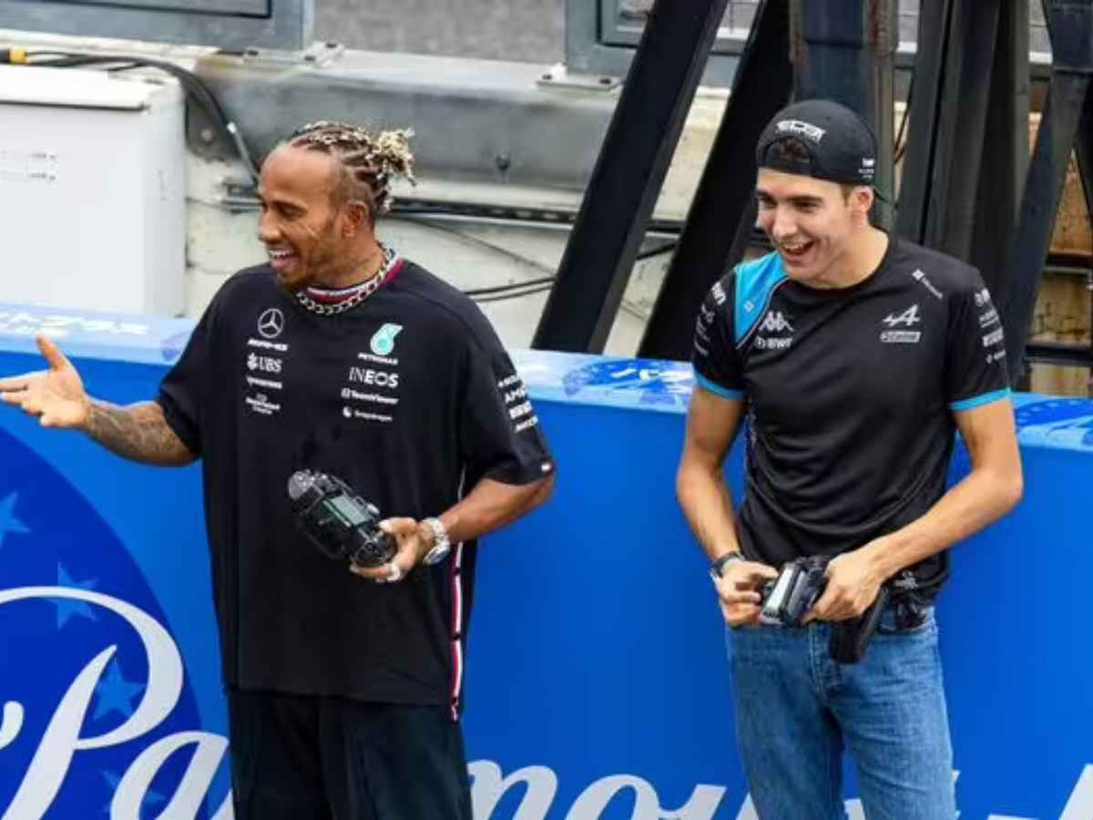 Lewis Hamilton and Esteban Ocon (via imago)