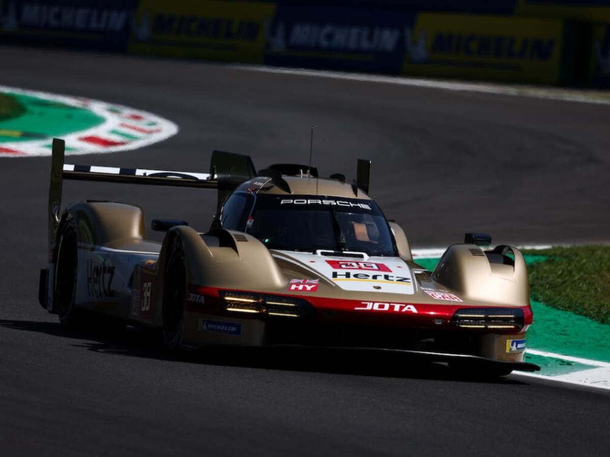 The #38 Team Jota Porsche car at Monza