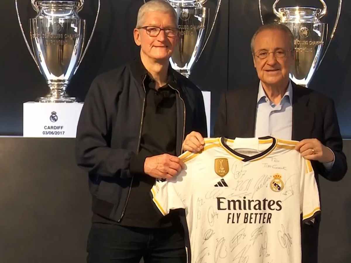 Tim Cook and Florentino Perez 