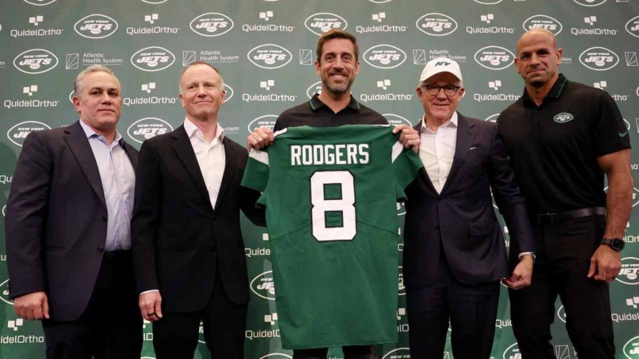 Jets not pursuing another QB is reportedly due to ‘budget issues’ because they went all-in for Aaron Rodgers this off season