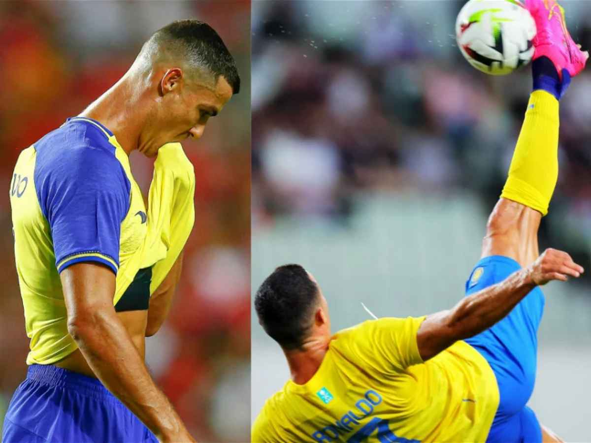 WATCH: 38 years old Cristiano Ronaldo gives a mesmerizing bicycle pass to Al Nasser teammate in Saudi Pro League