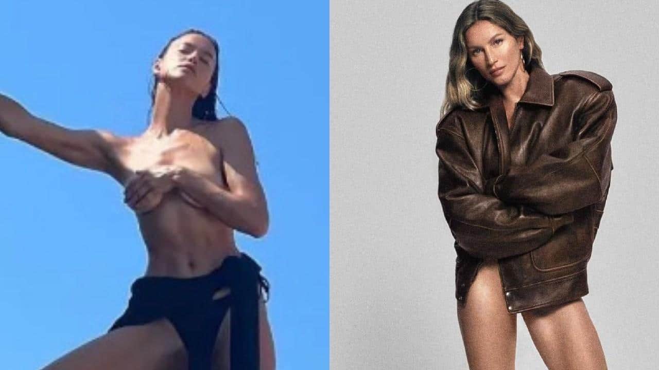 Gisele Bündchen goes BOLD for ‘Elle’ as she’s snapped in just a jacket days after Tom Brady’s rumored girlfriend Irina Shayk went topless