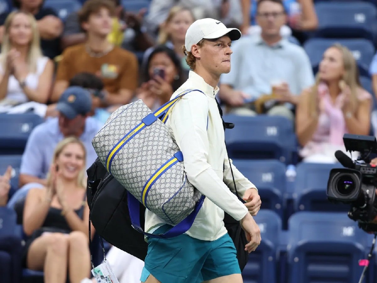 Jannik Sinner Gucci bag US Open